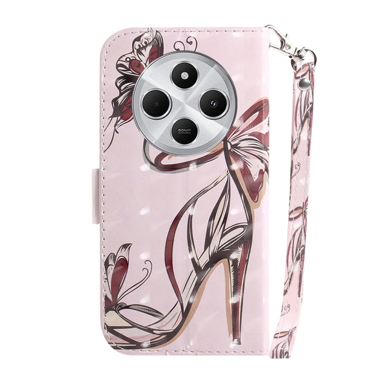 For Redmi 14C 4G 3D Colored Flip Leather Phone Case