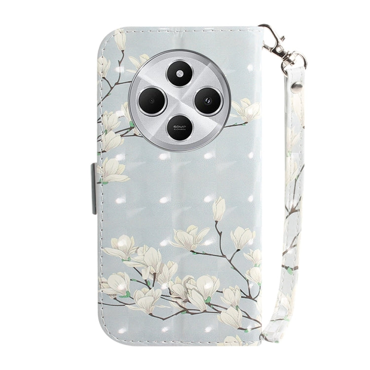 For Redmi 14C 4G 3D Colored Flip Leather Phone Case