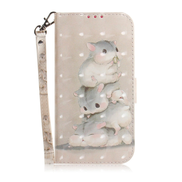 For Redmi 14C 4G 3D Colored Flip Leather Phone Case