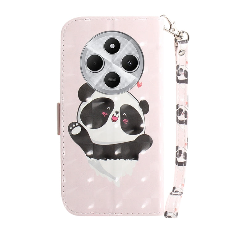 For Redmi 14C 4G 3D Colored Flip Leather Phone Case