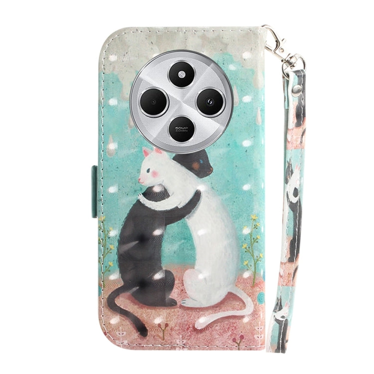 For Redmi 14C 4G 3D Colored Flip Leather Phone Case