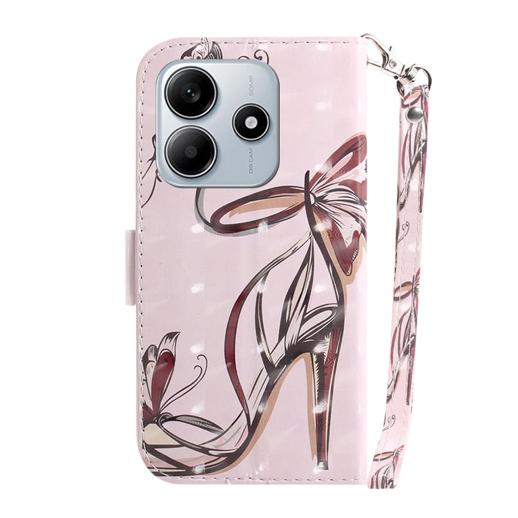 For Redmi Note 14 5G 3D Colored Flip Leather Phone Case
