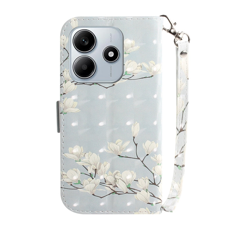 For Redmi Note 14 5G 3D Colored Flip Leather Phone Case