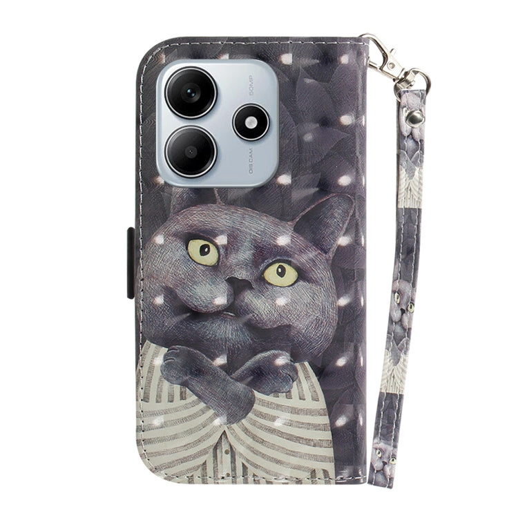For Redmi Note 14 5G 3D Colored Flip Leather Phone Case