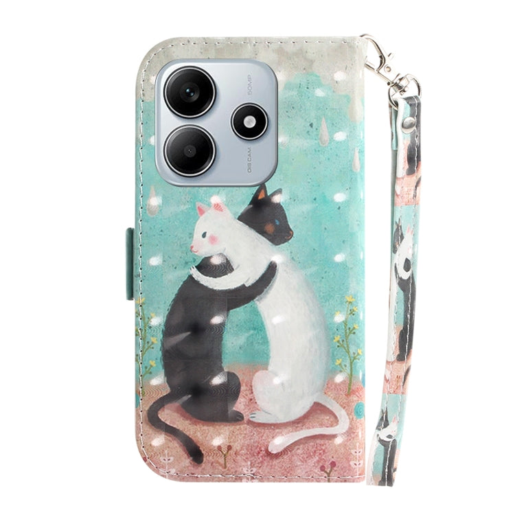 For Redmi Note 14 5G 3D Colored Flip Leather Phone Case