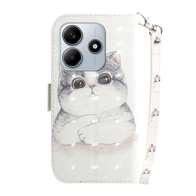 For Redmi Note 14 5G 3D Colored Flip Leather Phone Case