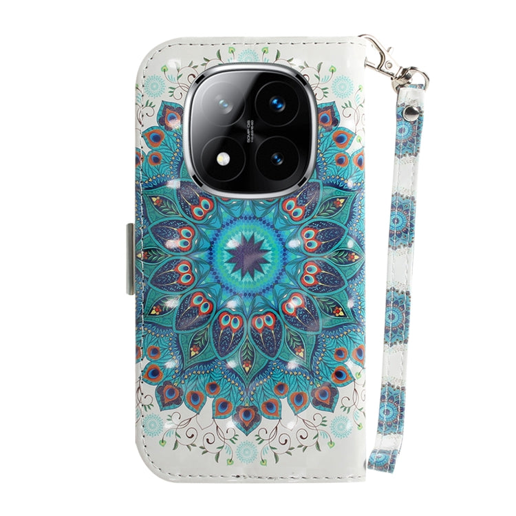 For Redmi Note 14 Pro / Note 14 Pro+ 5G 3D Colored Flip Leather Phone Case