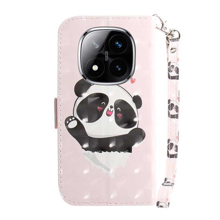 For Redmi Note 14 Pro / Note 14 Pro+ 5G 3D Colored Flip Leather Phone Case