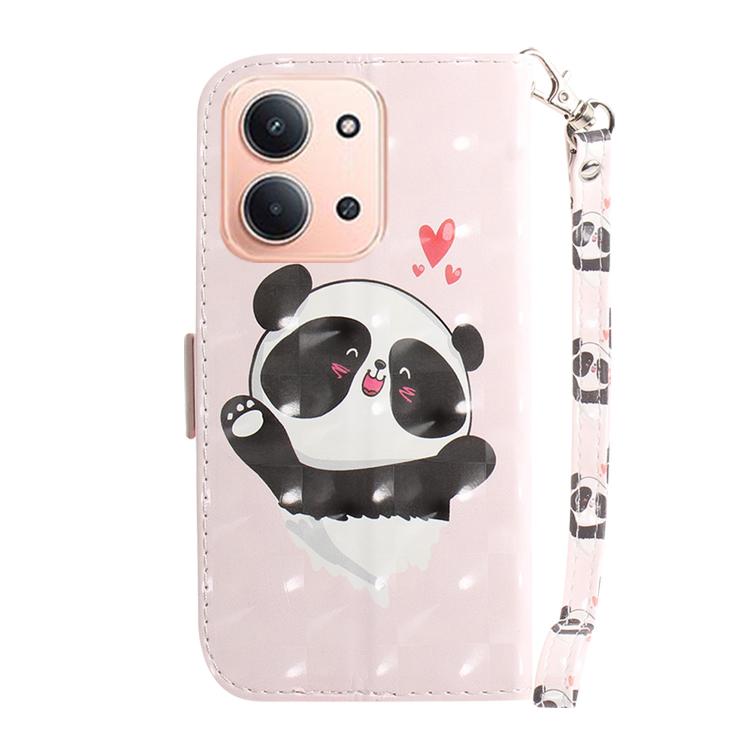 For Redmi 15C 5G / 4G EU 173mm / Poco C85 5G 3D Colored Flip Leather Phone Case