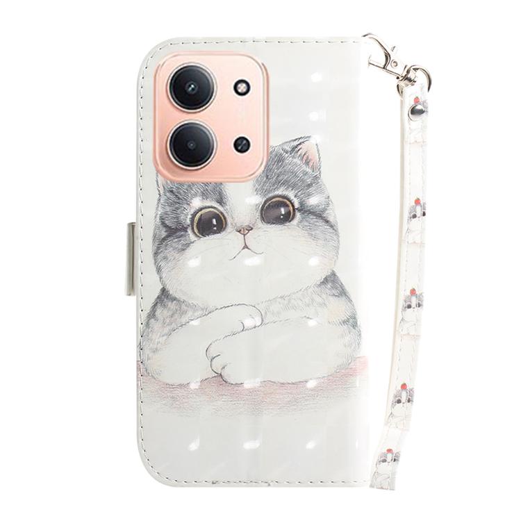 For Redmi 15C 5G / 4G EU 173mm / Poco C85 5G 3D Colored Flip Leather Phone Case