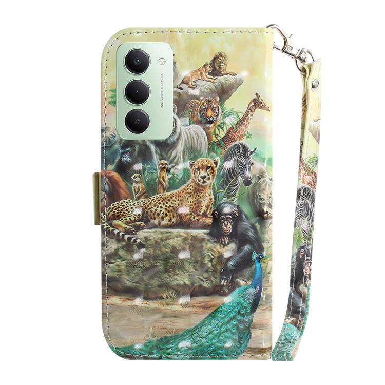 For Redmi 15 5G / 4G EU 171mm 3D Colored Flip Leather Phone Case