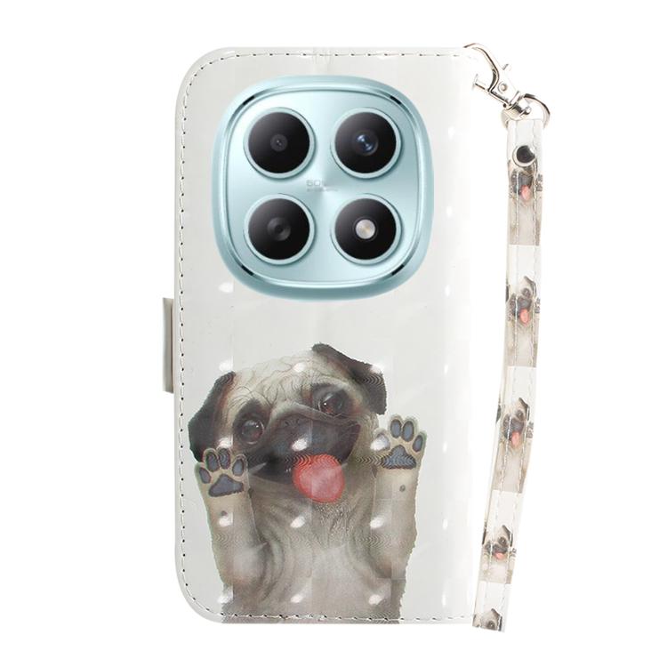 For Redmi Note 15 4G / 5G Global 164mm / Poco M8 5G 3D Colored Flip Leather Phone Case