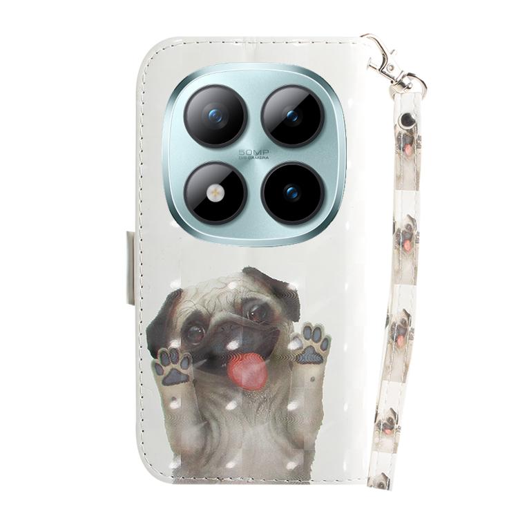 For Redmi Note 15 Pro 5G Global 163.6mm 3D Colored Flip Leather Phone Case
