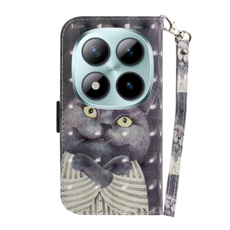 For Redmi Note 15 Pro 5G Global 163.6mm 3D Colored Flip Leather Phone Case