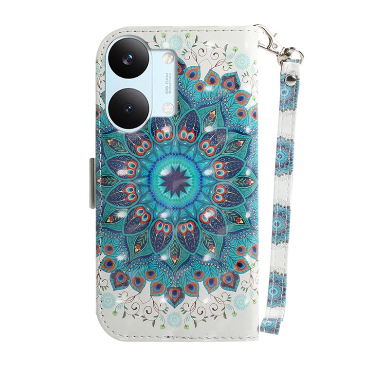 For Redmi Turbo 5 Max 5G / Poco X8 Pro Max 5G 3D Colored Flip Leather Phone Case