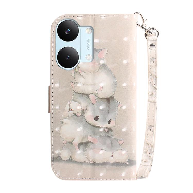 For Redmi Turbo 5 Max 5G / Poco X8 Pro Max 5G 3D Colored Flip Leather Phone Case