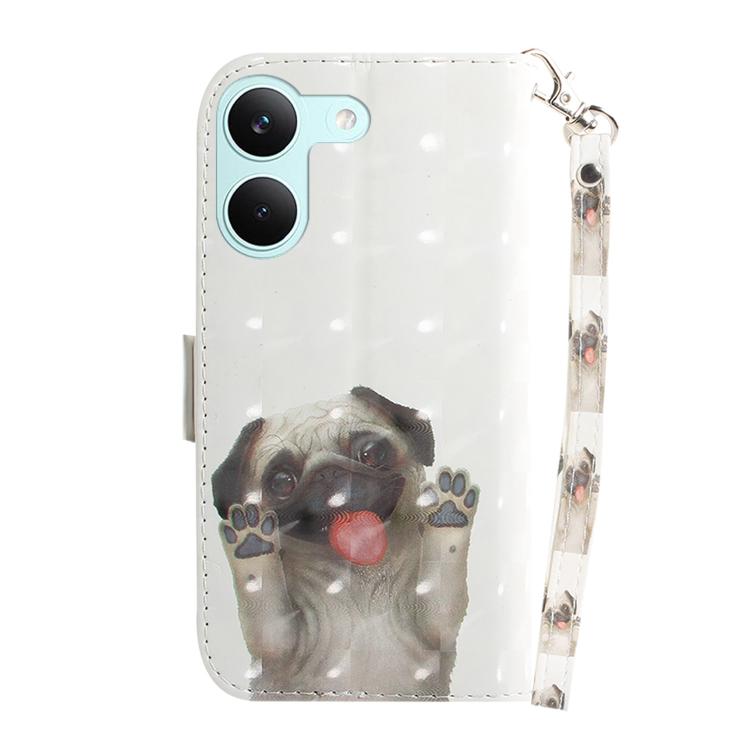 For Redmi Turbo 5 5G / Poco X8 Pro 5G 3D Colored Flip Leather Phone Case
