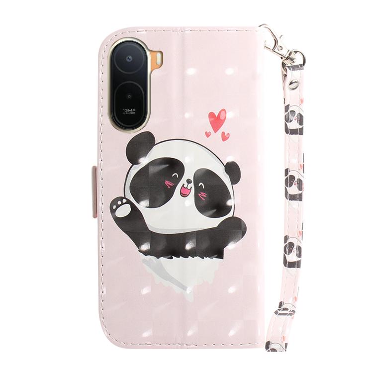 For Redmi A7 Pro 171mm / Poco C85x 5G 3D Colored Flip Leather Phone Case