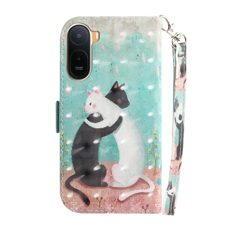 For Redmi A7 Pro 171mm / Poco C85x 5G 3D Colored Flip Leather Phone Case