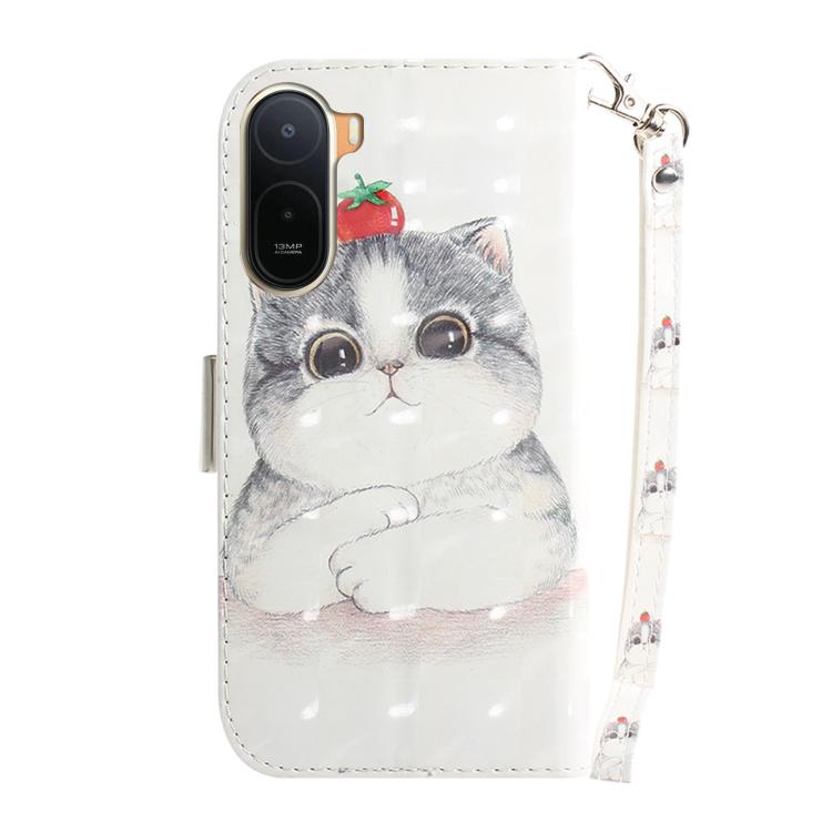 For Redmi A7 Pro 171mm / Poco C85x 5G 3D Colored Flip Leather Phone Case