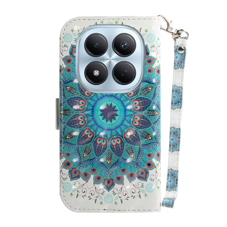 For Redmi Note 15 Pro 4G Global 163.2mm 3D Colored Flip Leather Phone Case
