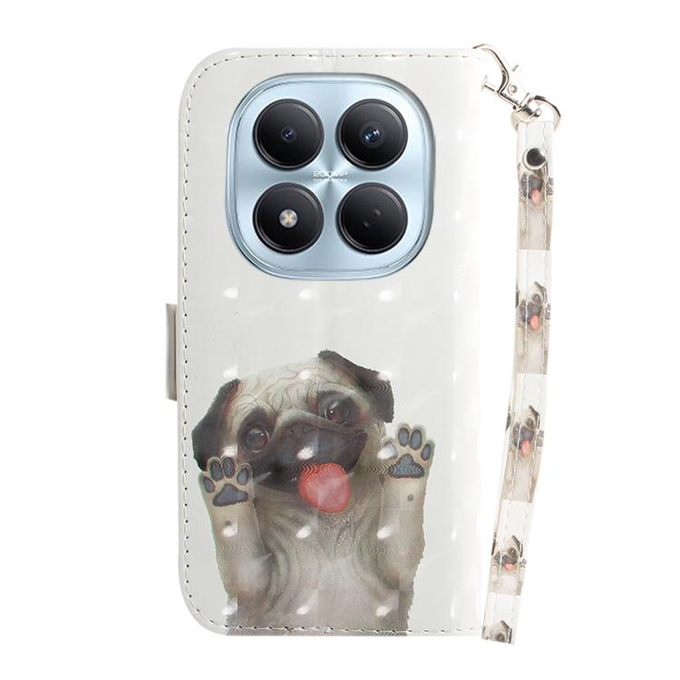For Redmi Note 15 Pro 4G Global 163.2mm 3D Colored Flip Leather Phone Case