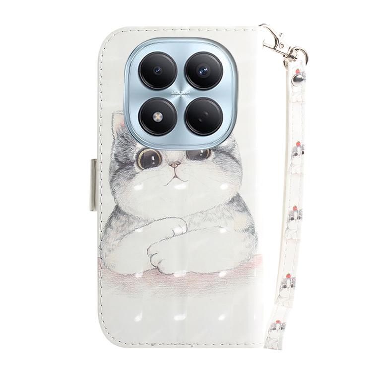 For Redmi Note 15 Pro 4G Global 163.2mm 3D Colored Flip Leather Phone Case