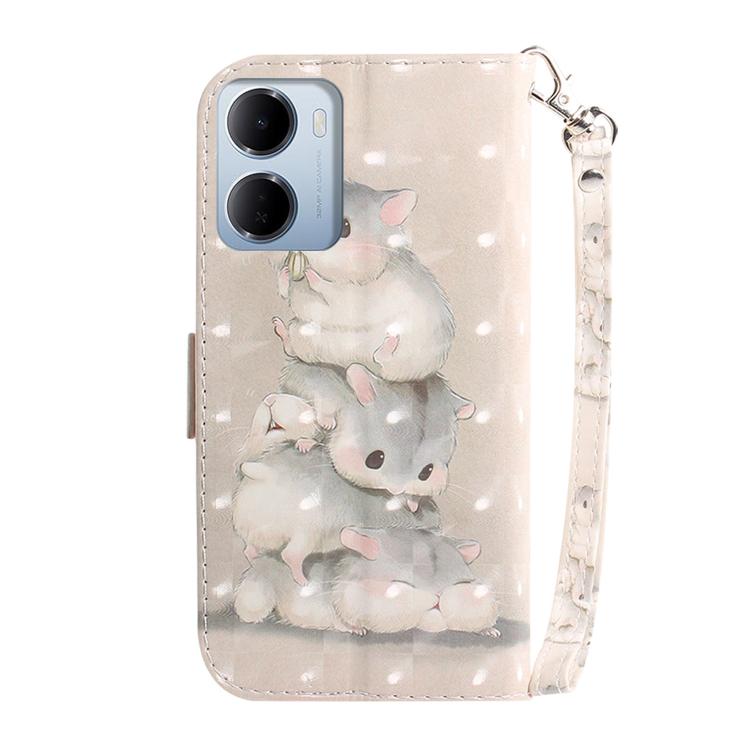 For Redmi 15a 5G 3D Colored Flip Leather Phone Case