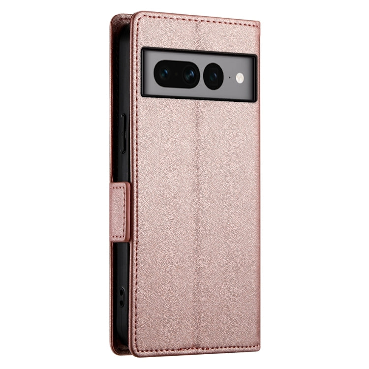 For Google Pixel 7 Pro Side Buckle Magnetic Frosted Leather Phone Case