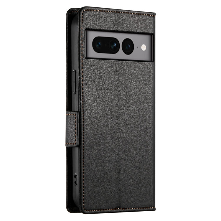 For Google Pixel 7 Pro Side Buckle Magnetic Frosted Leather Phone Case