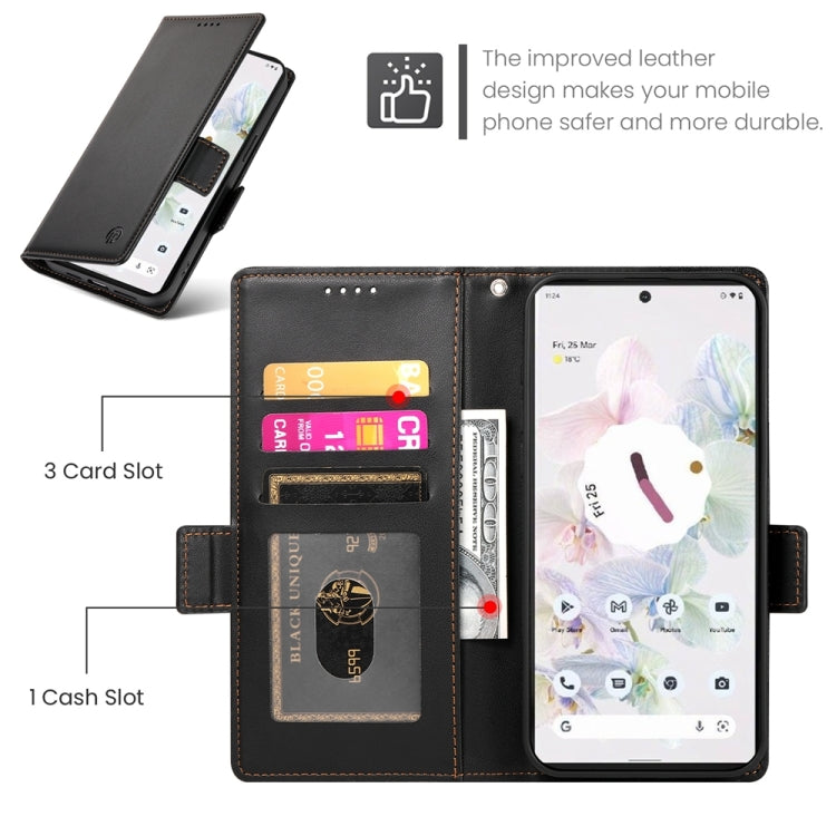 For Google Pixel 7 Pro Side Buckle Magnetic Frosted Leather Phone Case