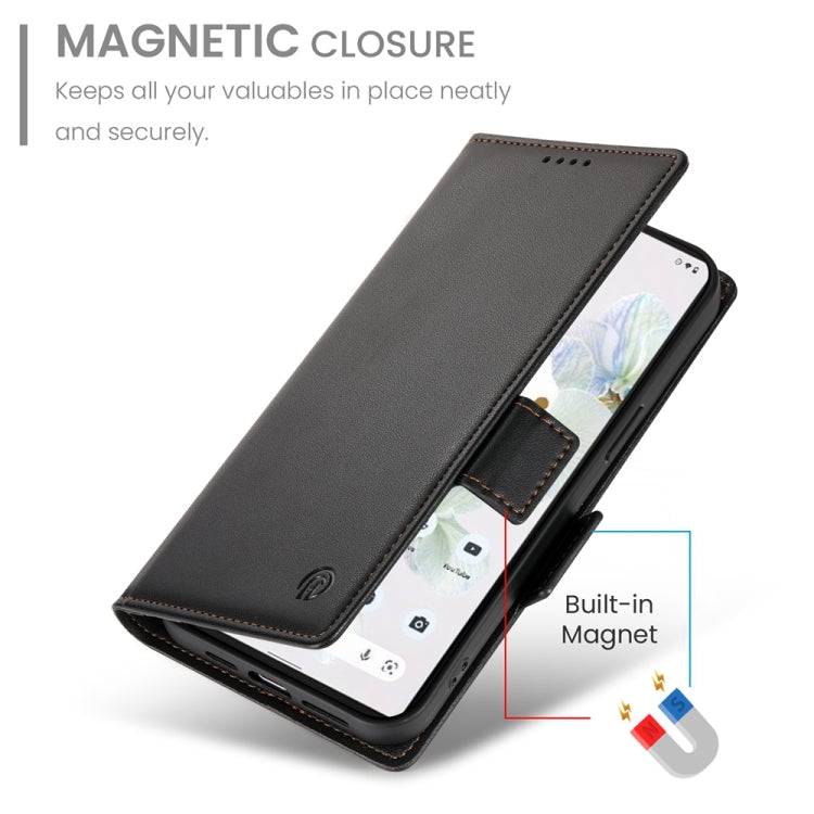 For Google Pixel 7 Pro Side Buckle Magnetic Frosted Leather Phone Case
