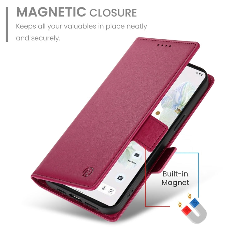 For Google Pixel 7 Pro Side Buckle Magnetic Frosted Leather Phone Case
