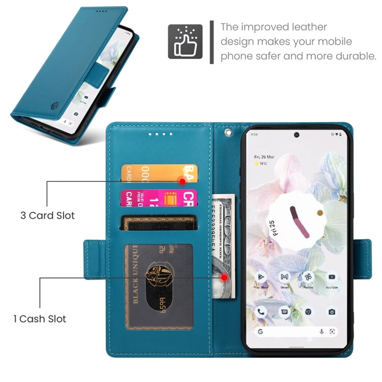 For Google Pixel 7 Pro Side Buckle Magnetic Frosted Leather Phone Case