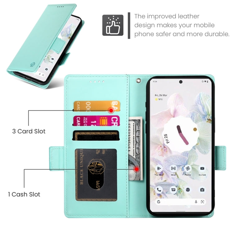 For Google Pixel 7 Pro Side Buckle Magnetic Frosted Leather Phone Case
