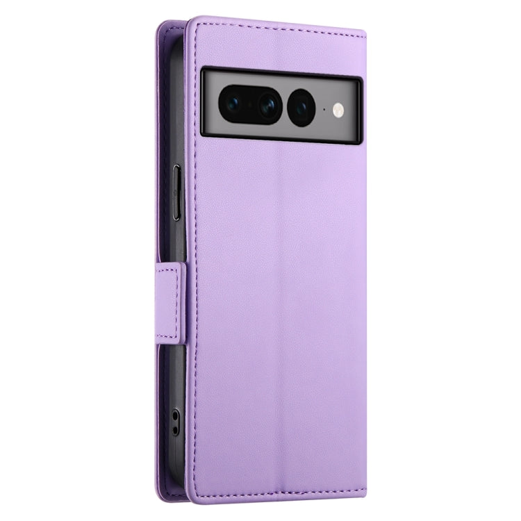 For Google Pixel 7 Pro Side Buckle Magnetic Frosted Leather Phone Case
