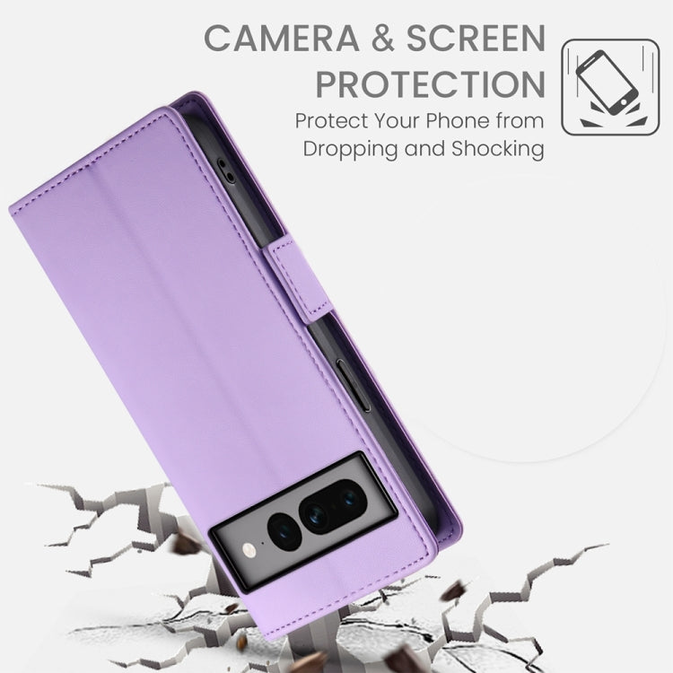 For Google Pixel 7 Pro Side Buckle Magnetic Frosted Leather Phone Case