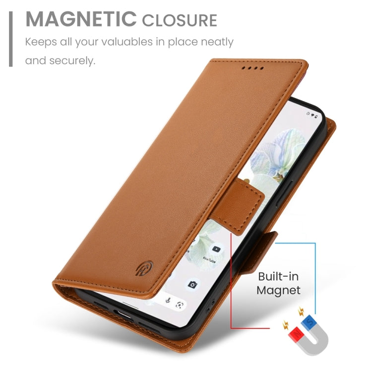For Google Pixel 7 Pro Side Buckle Magnetic Frosted Leather Phone Case