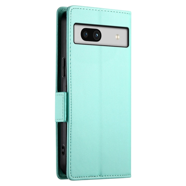 For Google Pixel 7a Side Buckle Magnetic Frosted Leather Phone Case