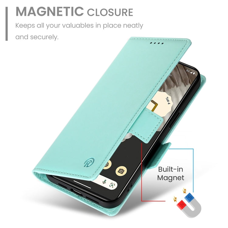 For Google Pixel 7a Side Buckle Magnetic Frosted Leather Phone Case
