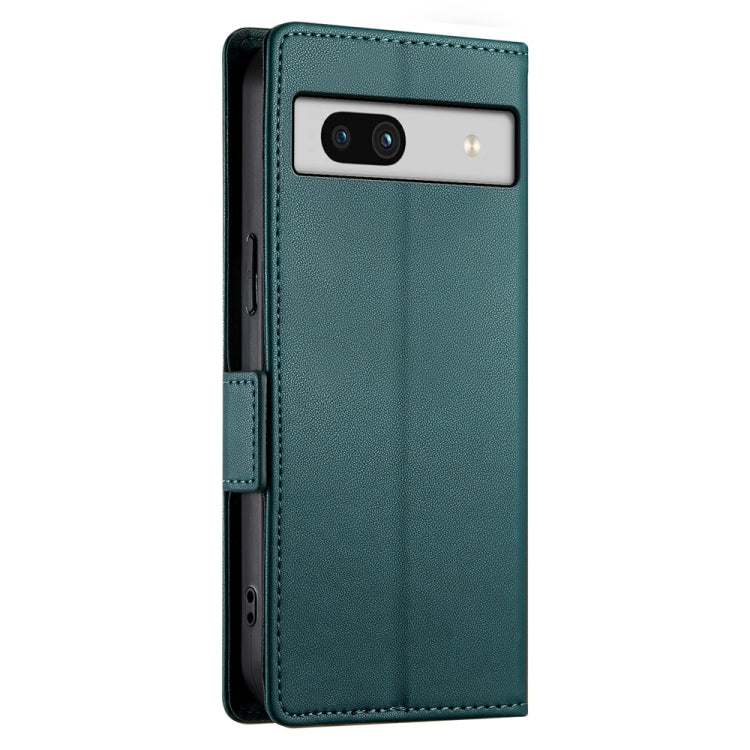 For Google Pixel 7a Side Buckle Magnetic Frosted Leather Phone Case