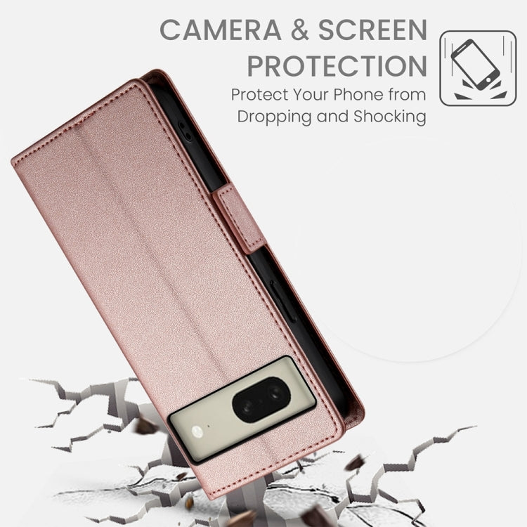 For Google Pixel 8 Side Buckle Magnetic Frosted Leather Phone Case