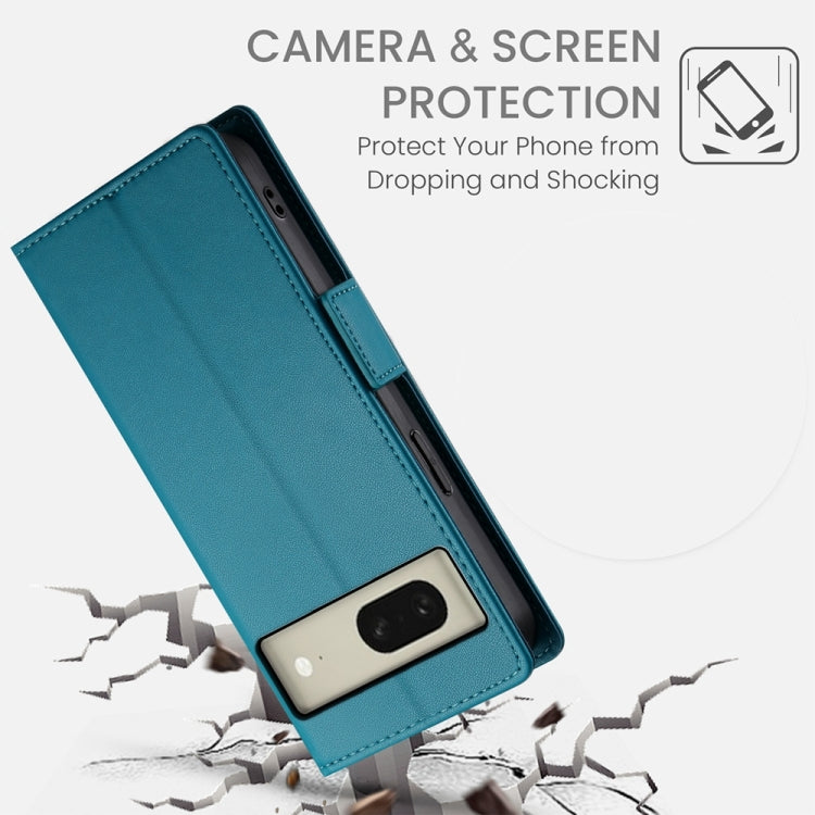 For Google Pixel 8 Side Buckle Magnetic Frosted Leather Phone Case