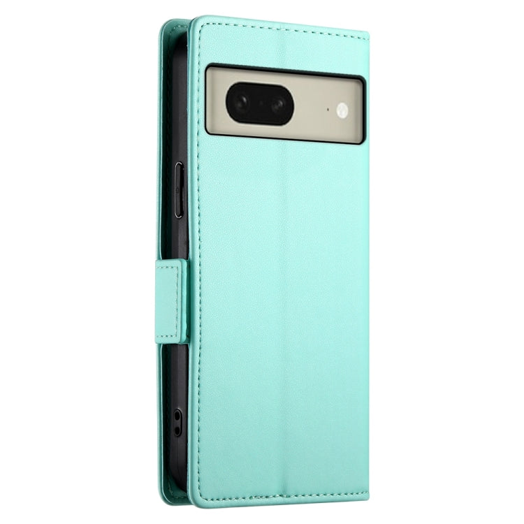 For Google Pixel 8 Side Buckle Magnetic Frosted Leather Phone Case