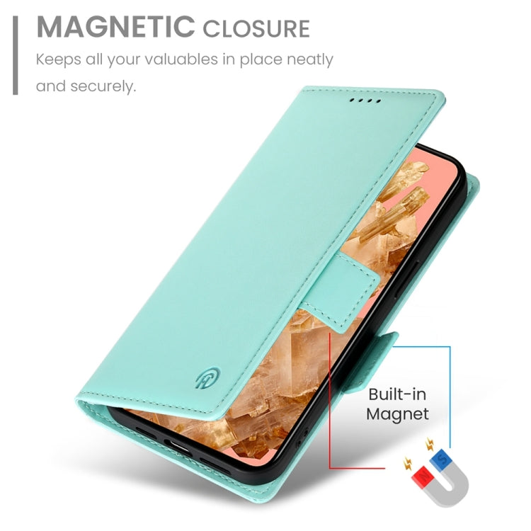 For Google Pixel 8 Side Buckle Magnetic Frosted Leather Phone Case