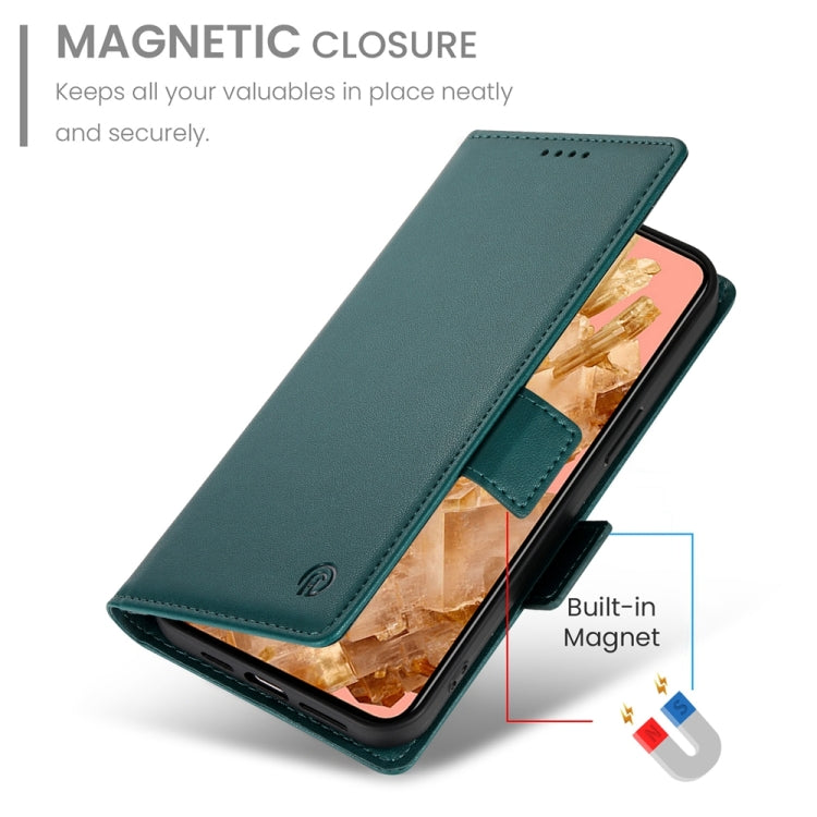 For Google Pixel 8 Side Buckle Magnetic Frosted Leather Phone Case