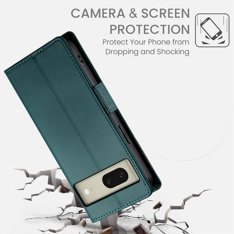 For Google Pixel 8 Side Buckle Magnetic Frosted Leather Phone Case