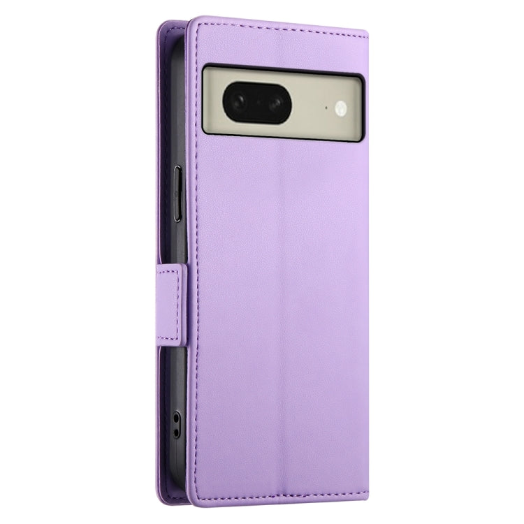 For Google Pixel 8 Side Buckle Magnetic Frosted Leather Phone Case