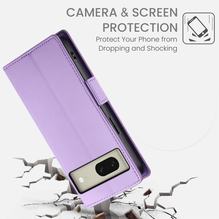 For Google Pixel 8 Side Buckle Magnetic Frosted Leather Phone Case