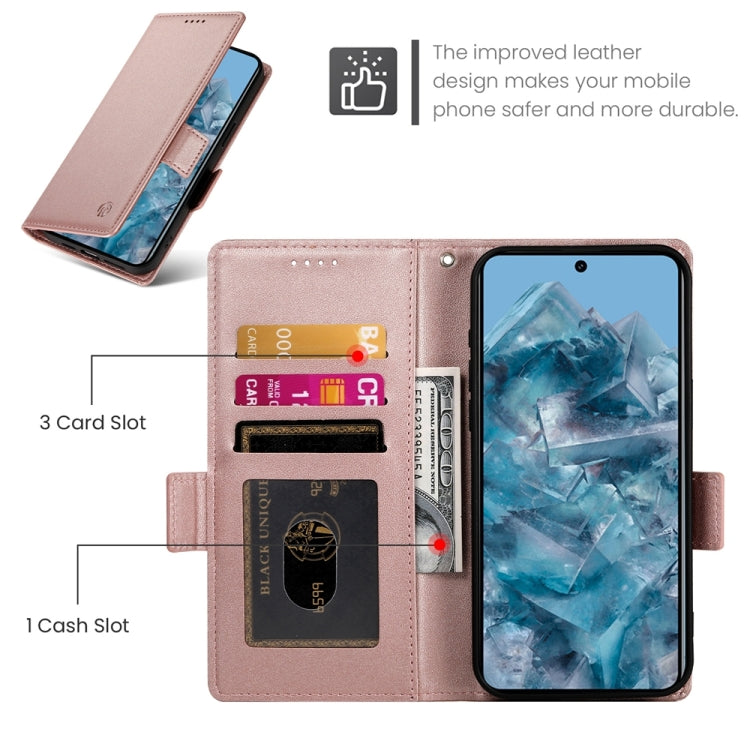 For Google Pixel 8 Pro Side Buckle Magnetic Frosted Leather Phone Case